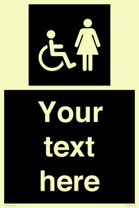 Custom information: black panel disabled and female